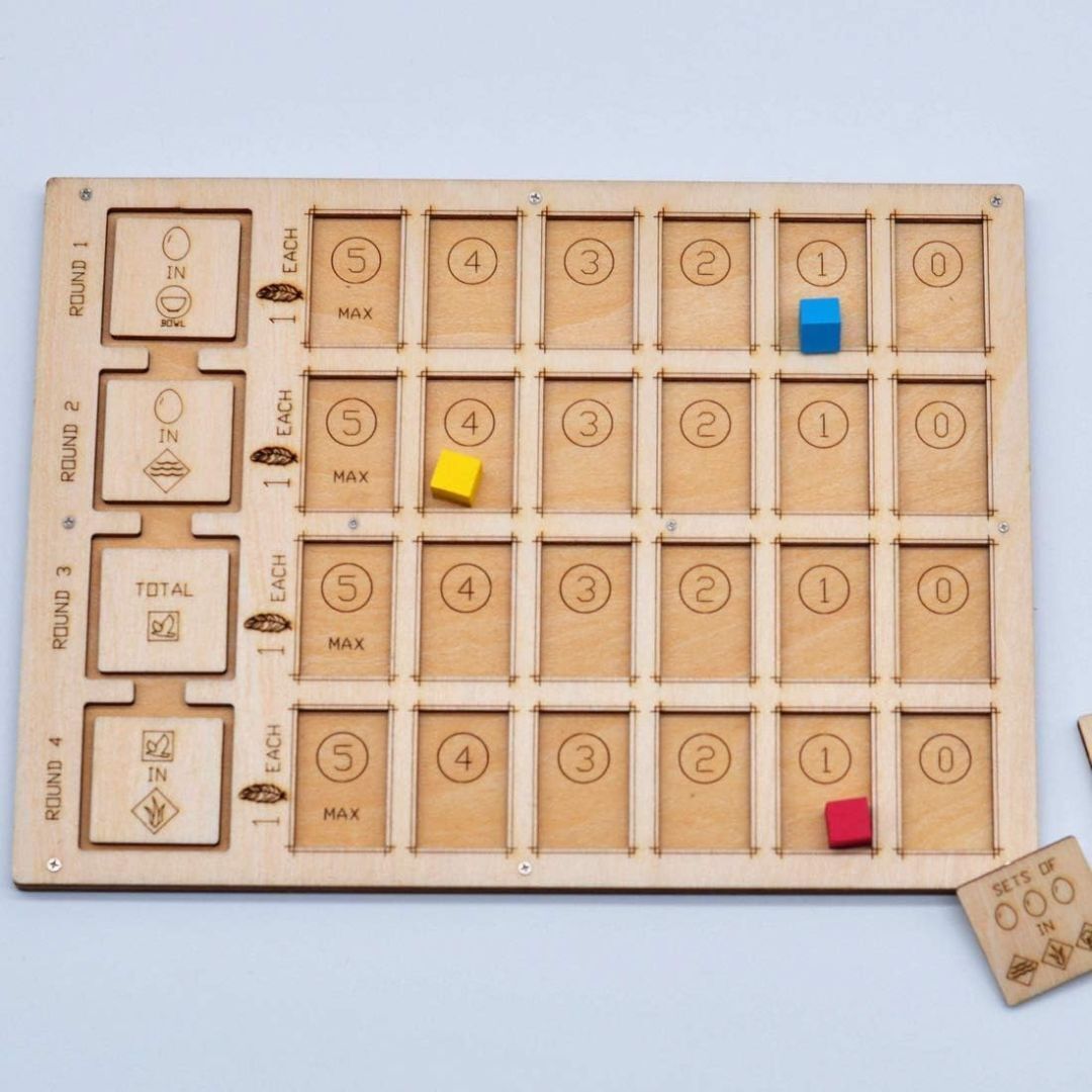 Wingspan Objective Scoreboard Wooden Laser Cut Goal Board