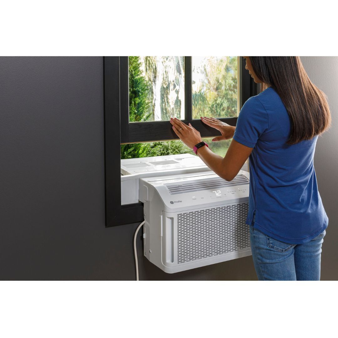 GE Profile ClearView 6,100 BTU Smart Ultra Quiet Window White Air Conditioner