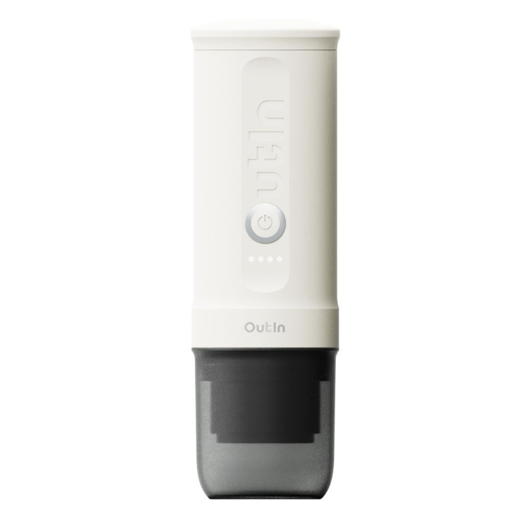 Outin Nano Portable Electric Espresso Machine (Pearl White)