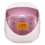 CUCKOO CR-0631F | 6-Cup (Uncooked) Micom Rice Cooke, 8 Menu Options White/Pink