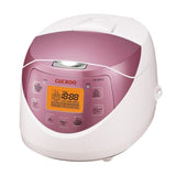 CUCKOO CR-0631F | 6-Cup (Uncooked) Micom Rice Cooke, 8 Menu Options White/Pink
