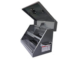 Montezuma SM200G 22.5 Inch Portable Triangle Toolbox Heavy-Duty Steel Gray