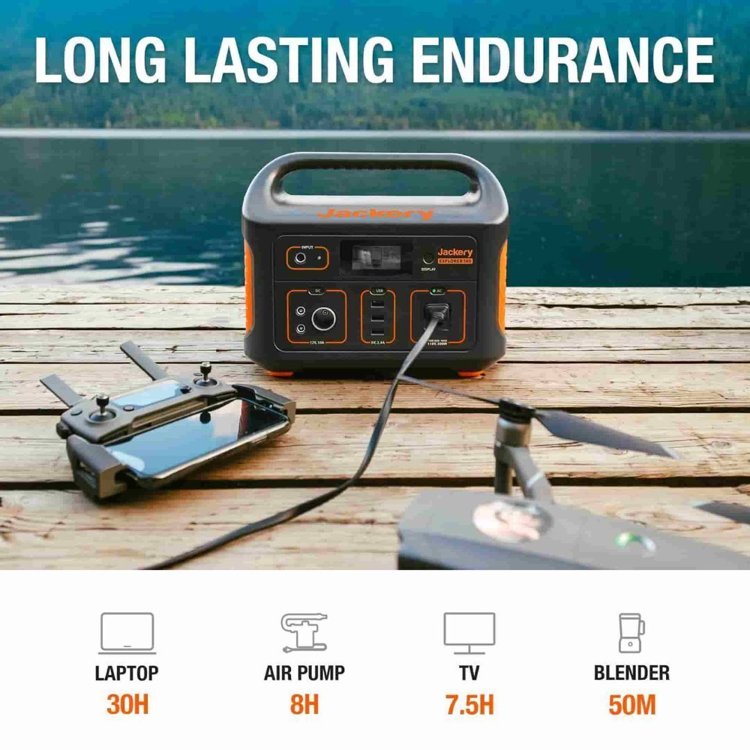 Jackery Explorer 500 Portable Power Station with 518Wh Solar Lithium Battery