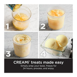 Ninja CN301CO CREAMi Ice Cream Maker for Gelato, Mix-ins, with Pint Containers and Lids (Silver)