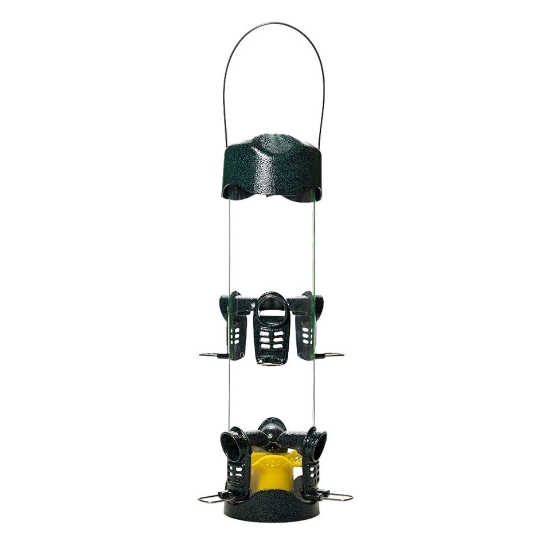 Brome Mega 600 Metal Tube Feeder w/6 Seed Ports, 4 lbs seed capacity