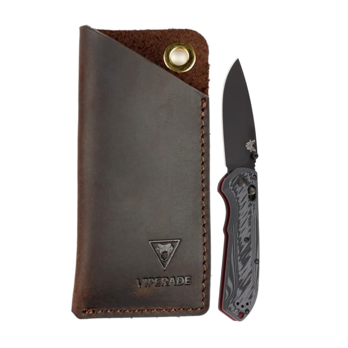 Benchmade 560BK-1 Freek Folding Knife (CPM Steel Blade/ Black/Red G10 Handle)