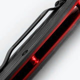 Benchmade 560BK-1 Freek Folding Knife (CPM Steel Blade/ Black/Red G10 Handle)