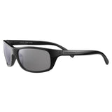 Serengeti Bormio Oval Sunglasses, Shiny Black, Large