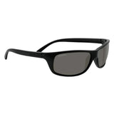 Serengeti Bormio Oval Sunglasses, Shiny Black, Large