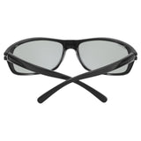 Serengeti Bormio Oval Sunglasses, Shiny Black, Large