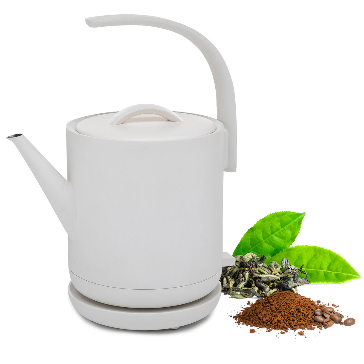 ChefWave Electric Lightweight Pour-over Kettle for Coffee And Tea, Matte White