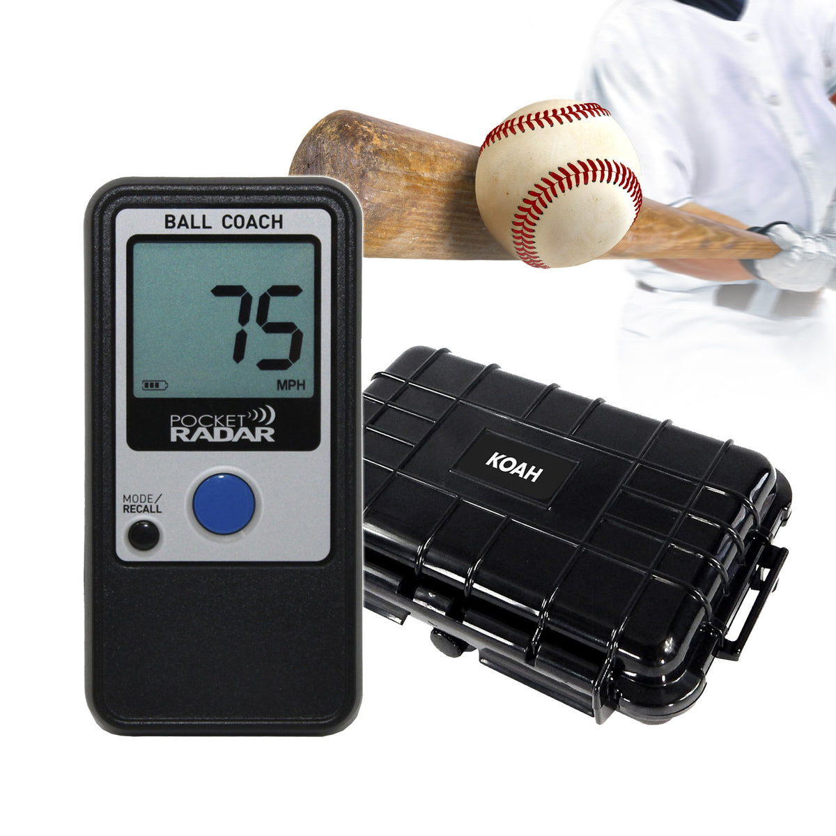 Pocket Radar Ball Coach/Pro-Level Speed Training Tool and Radar Gun Bundle