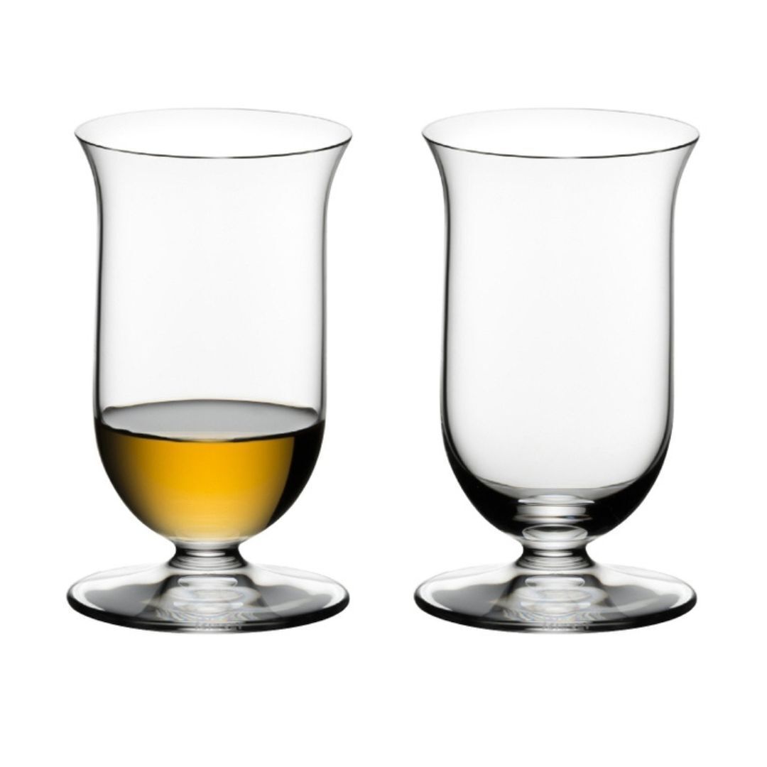 Riedel Vinum Single Malt Whiskey Crystal Glasses 2-Pack with $6 Credit, Clear