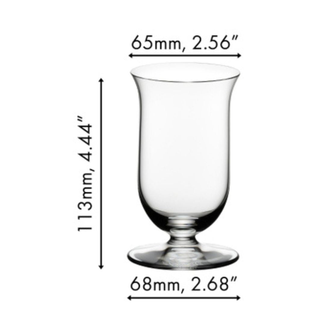 Riedel Vinum Single Malt Whiskey Crystal Glasses 2-Pack with $6 Credit, Clear