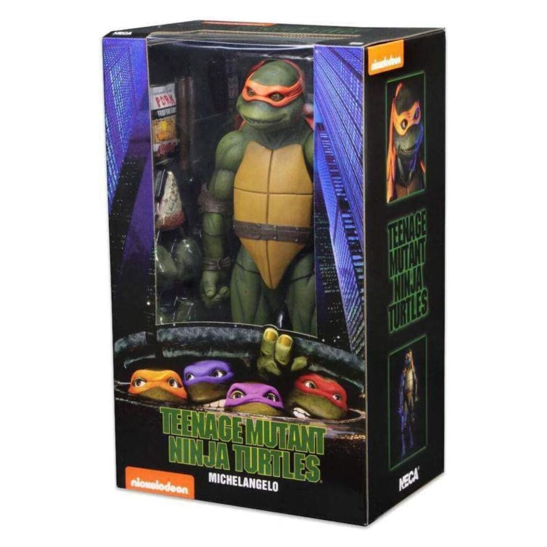 Neca TMNT 1990 Movie 16.5-Inch Michelangelo Action Figure with Two Nun Chucks