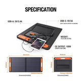 Jackery - SolarSaga 100W Solar Panel (Updated)