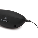 Rechargeable Electric Knife with 2 Serrated Blades and Safety Lock (Black)