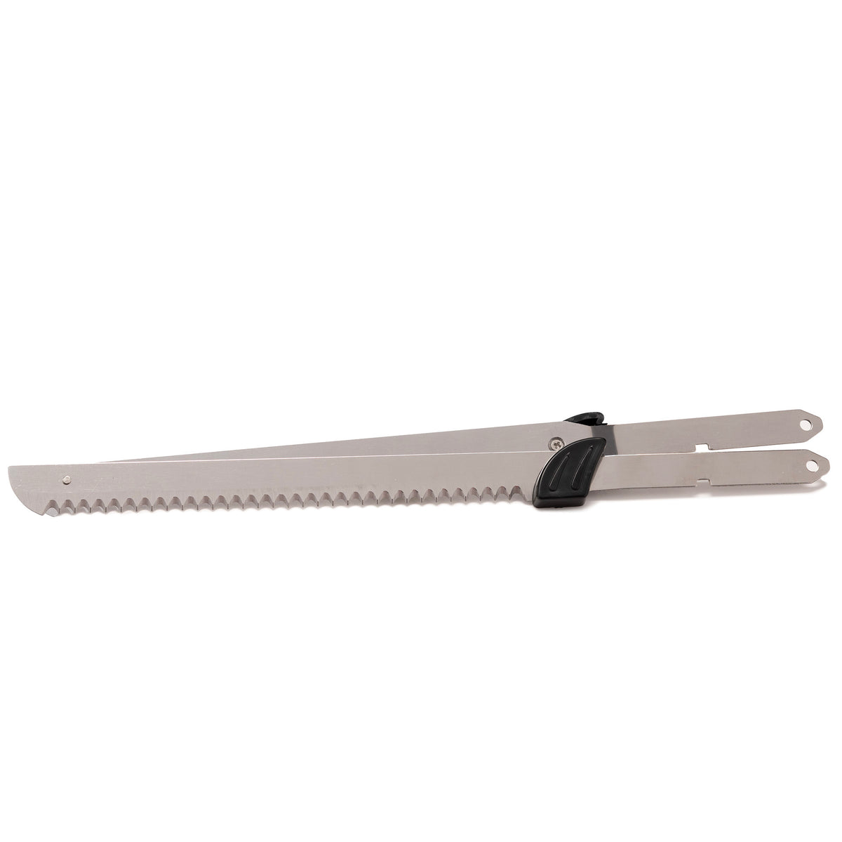 Rechargeable Electric Knife with 2 Serrated Blades and Safety Lock (Black)