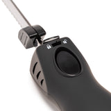 Rechargeable Electric Knife with 2 Serrated Blades and Safety Lock (Black)