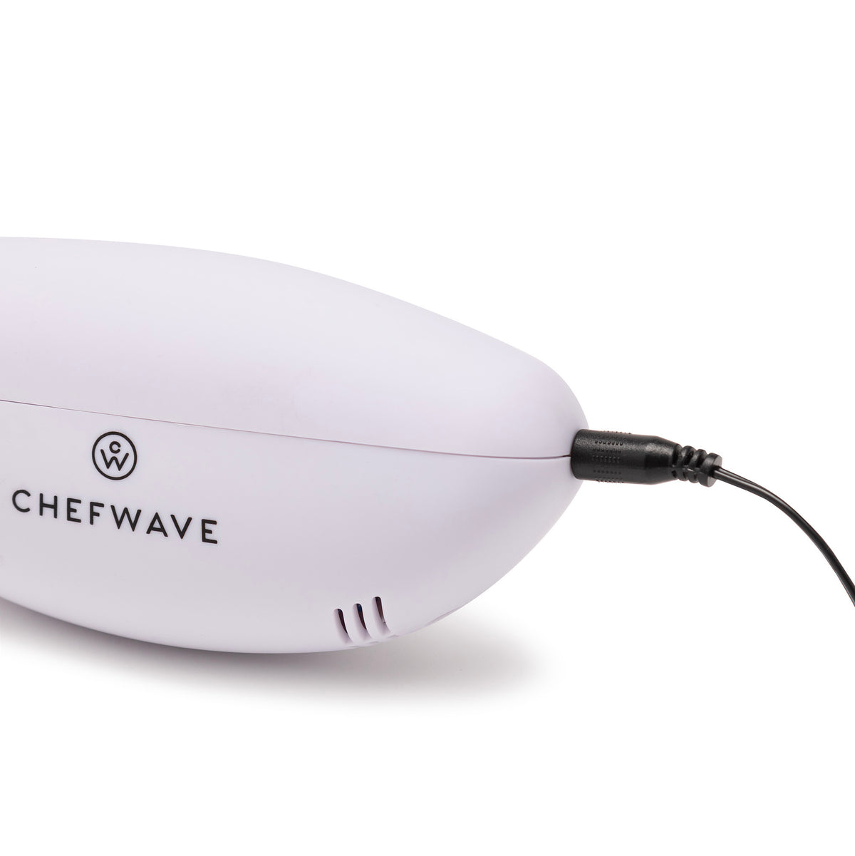 Rechargeable Electric Knife with 2 Serrated Blades and Safety Lock (White)
