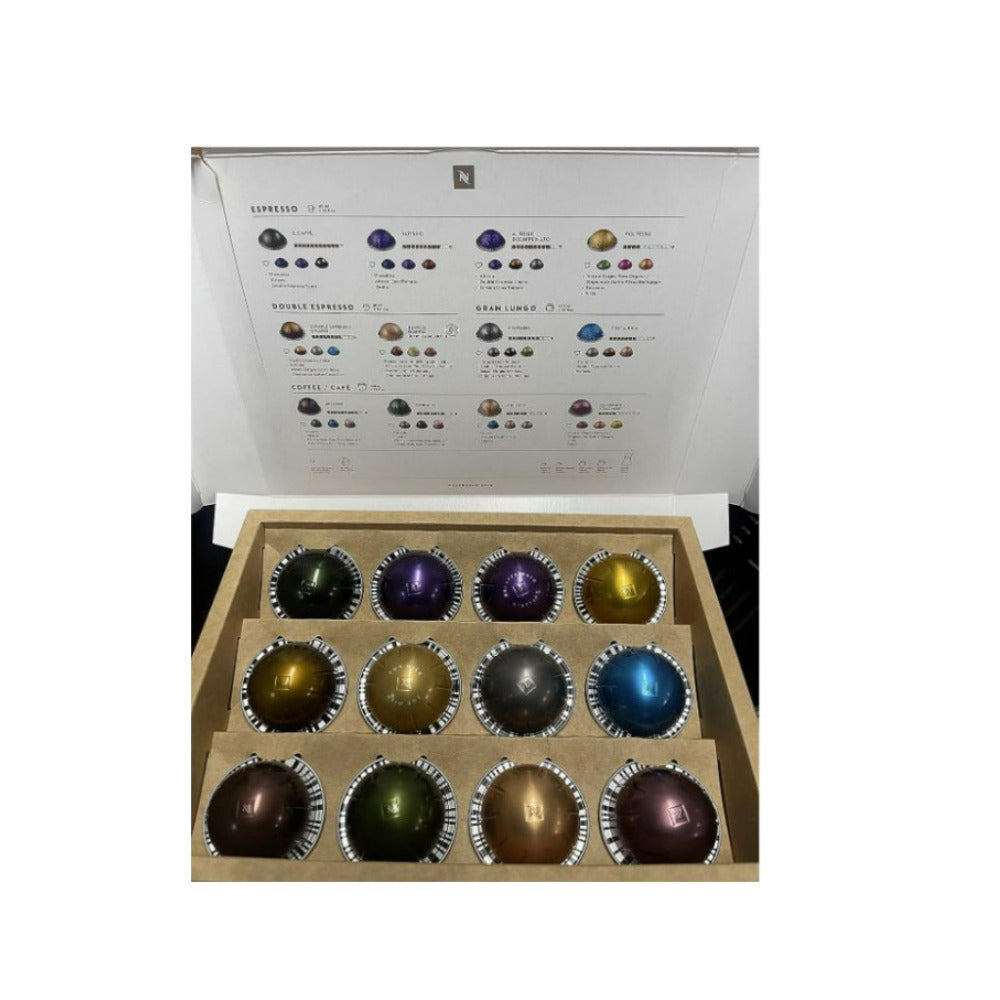 Nespresso Vertuoline Deluxe Coffee and Espresso Starter Sampler (12-Capsules)