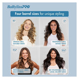 BaBylissPRO Nano Titanium 1 1/4-Inch Spring Curling Iron for Larger, Looser Curls, and Waves