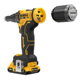 DeWalt 20V MAX XR Cordless 3/16-Inch Rivet Tool with On-Board Mandrel Collector (Black and Yellow)
