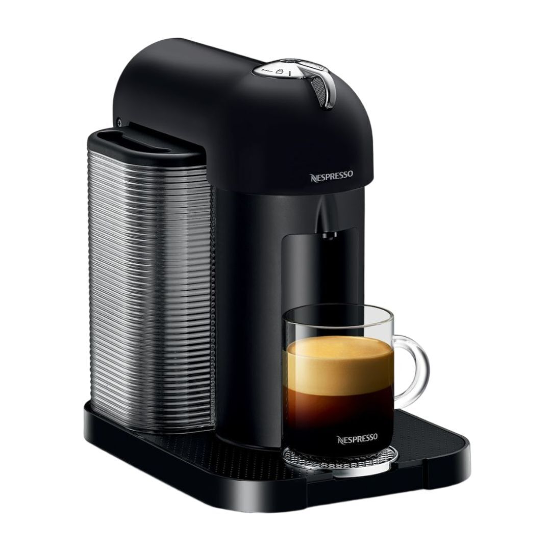 Nespresso Vertuo 1350W One-Button Operation Fast Heat Up Coffee and Espresso Maker (Matte Black)