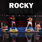 McFarlane Toys Movie Maniacs Rocky Balboa 6 Inch Posed Action Figure Bundle