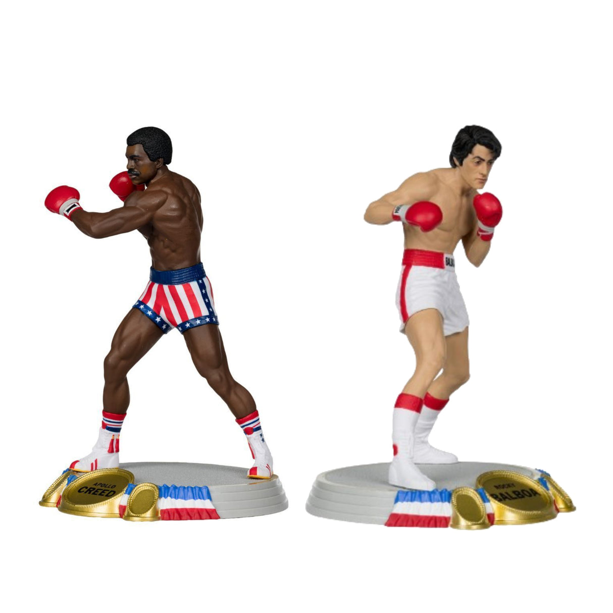 McFarlane Toys Movie Maniacs Rocky Balboa 6 Inch Posed Action Figure Bundle