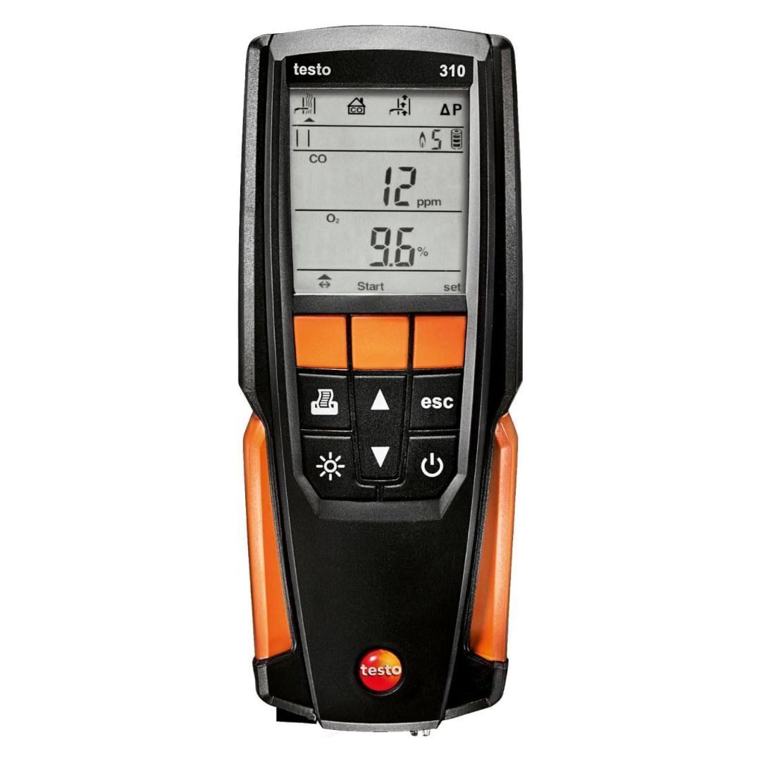 testo 310 I Residential Combustion Analyzer Kit I Flue Gas Detector Set