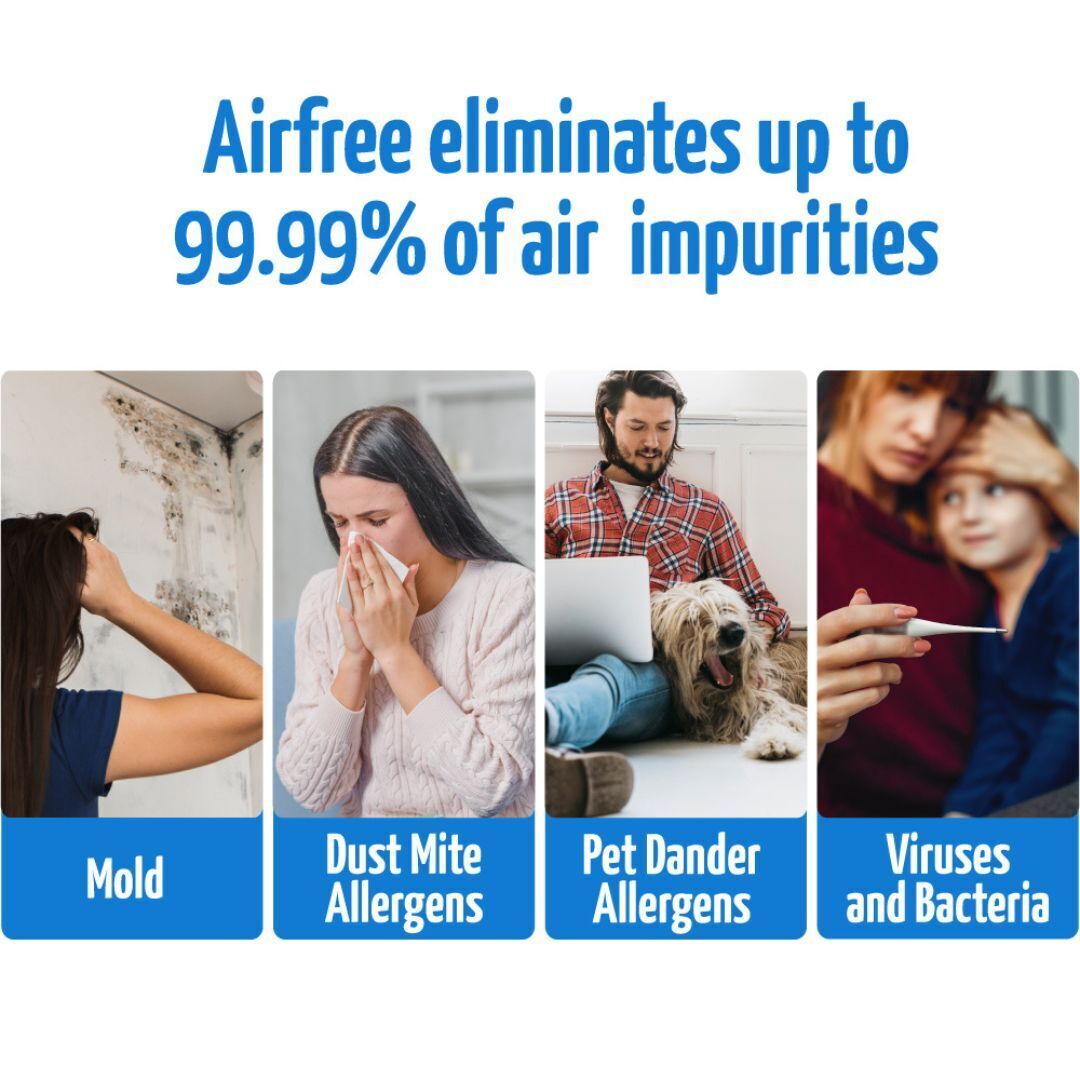 AIRFREE T800 Filterless Air Purifier - Quiet and Portable, Eliminate Dust