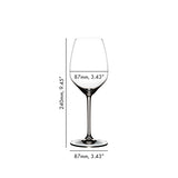 Riedel Extreme Riesling Wine Glass (Set of 8, Clear) with Polishing Cloth Bundle