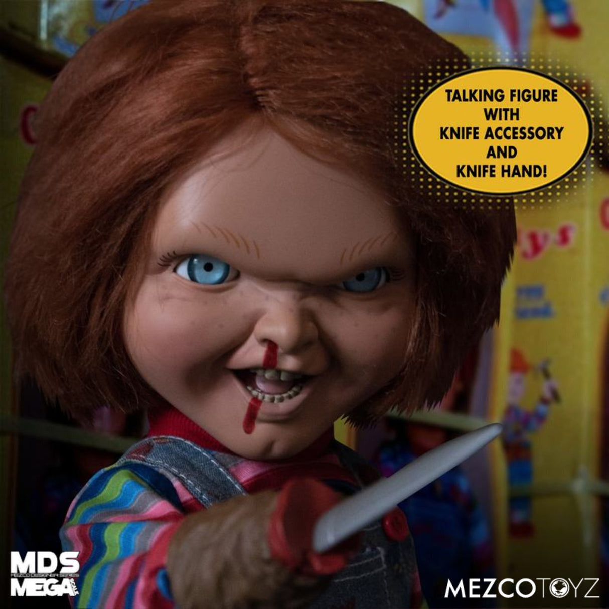 Mezco Toys - Mega Scale Talking Chucky & Tiffany Figures with Sound (Bundle)