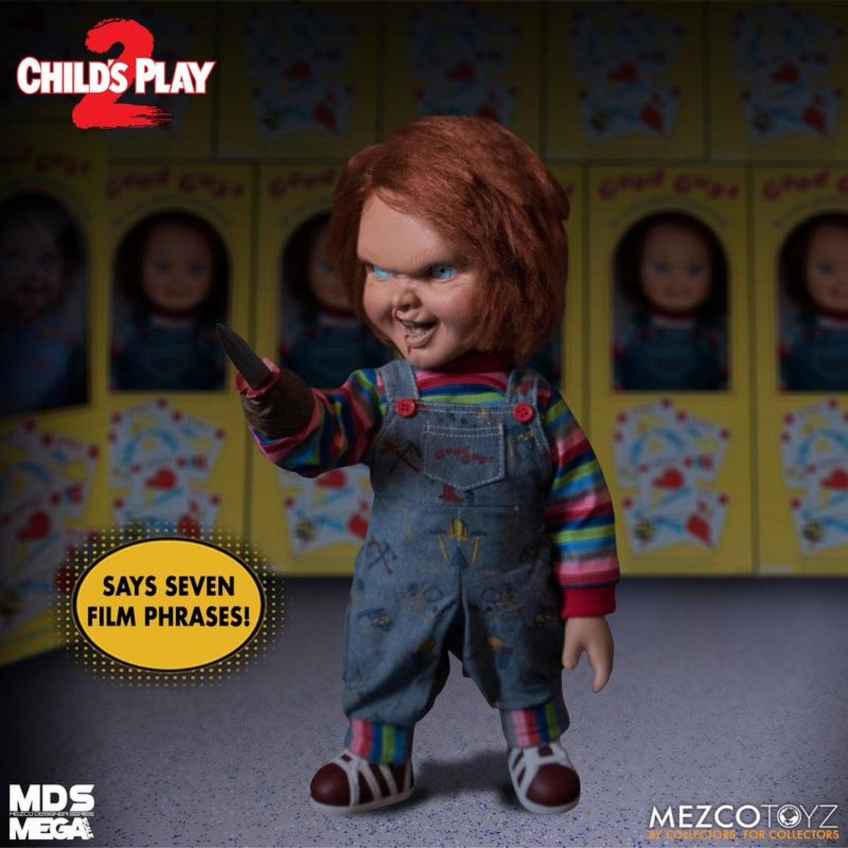 Mezco Toys - Mega Scale Talking Chucky & Tiffany Figures with Sound (Bundle)