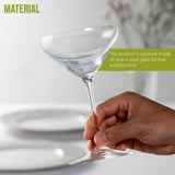 Riedel Vinum Martini Glass (6-Pack) with Microfiber Polishing Cloth