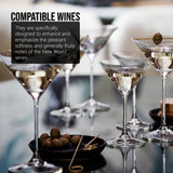 Riedel Vinum Martini Glass (6-Pack) with Microfiber Polishing Cloth