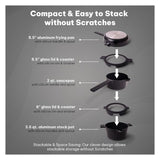 5 in 1 set - Size 8.7' - Black