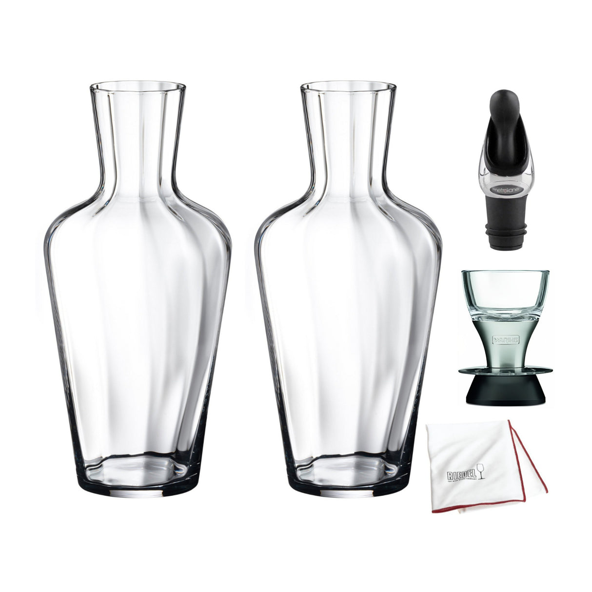 Riedel Mosel Magnum 11.22-inch Premium Machine-Made with Polishing Cloth Bundle