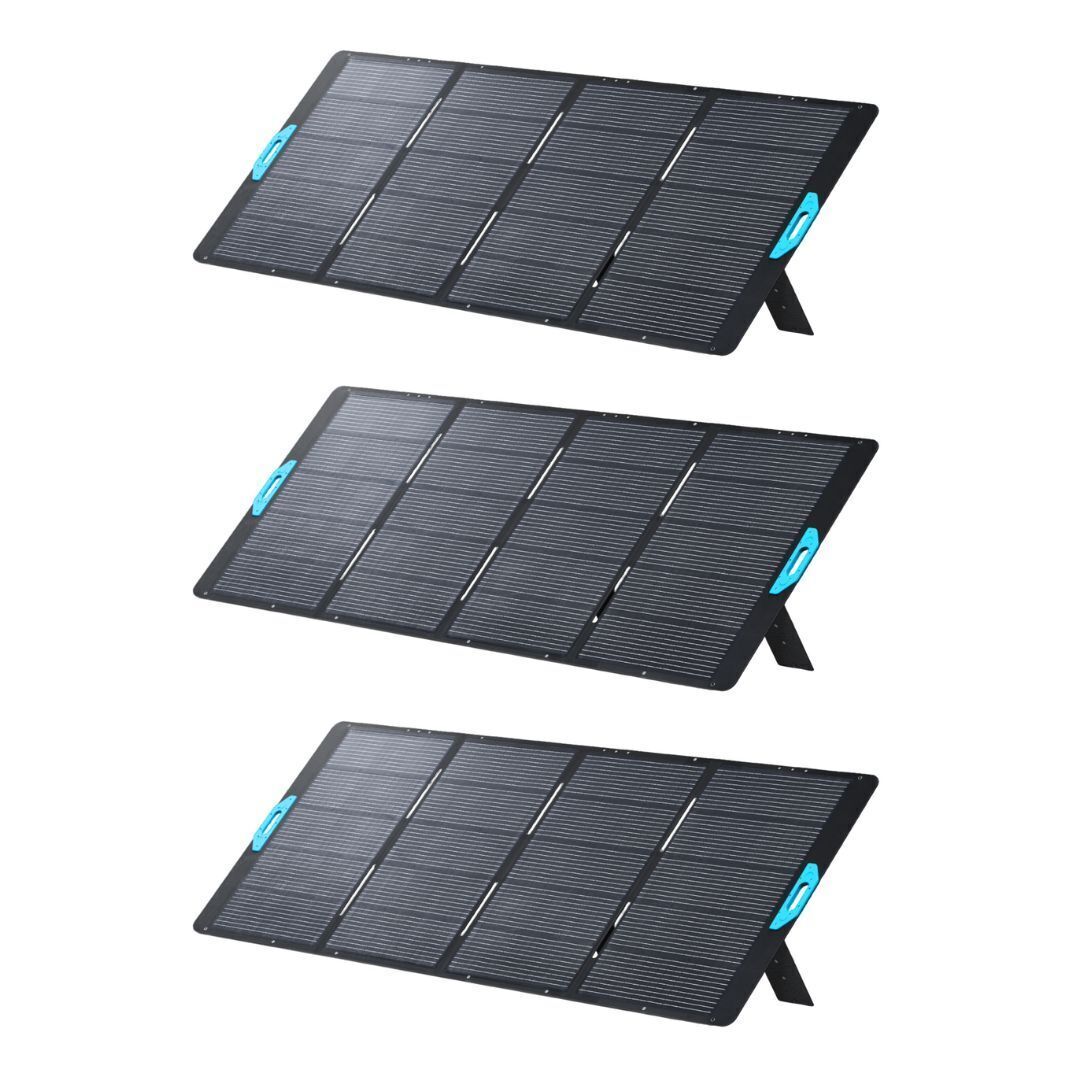 Anker SOLIX PS400 Portable Solar Panel (400W) - 3 Pack Bundle