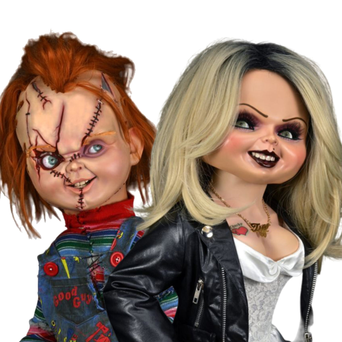 NECA - Child's Play Bride of Chucky Life-Size (Chucky and Tiffany) Bundle