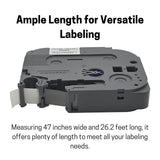SparkGo Laminated Label Tape T-231E 4 Pack