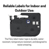 SparkGo Laminated Label Tape T-231E 4 Pack