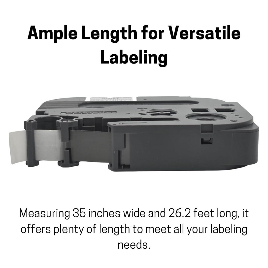 SparkGo Laminated Label Tape T-221E 4 Pack