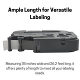 SparkGo Non-Laminated Label Tape T-A221E 4 Pack