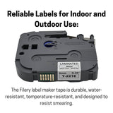 SparkGo Non-Laminated Label Tape T-A221E 4 Pack