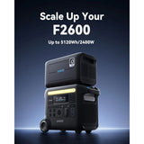 Anker SOLIX F2600 + BP2600 Expansion Battery - 5120Wh | 2400W