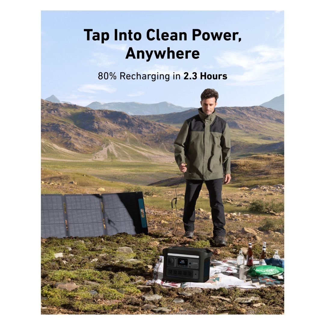 Anker SOLIX C800X Solar Generator + 200W Solar Panel