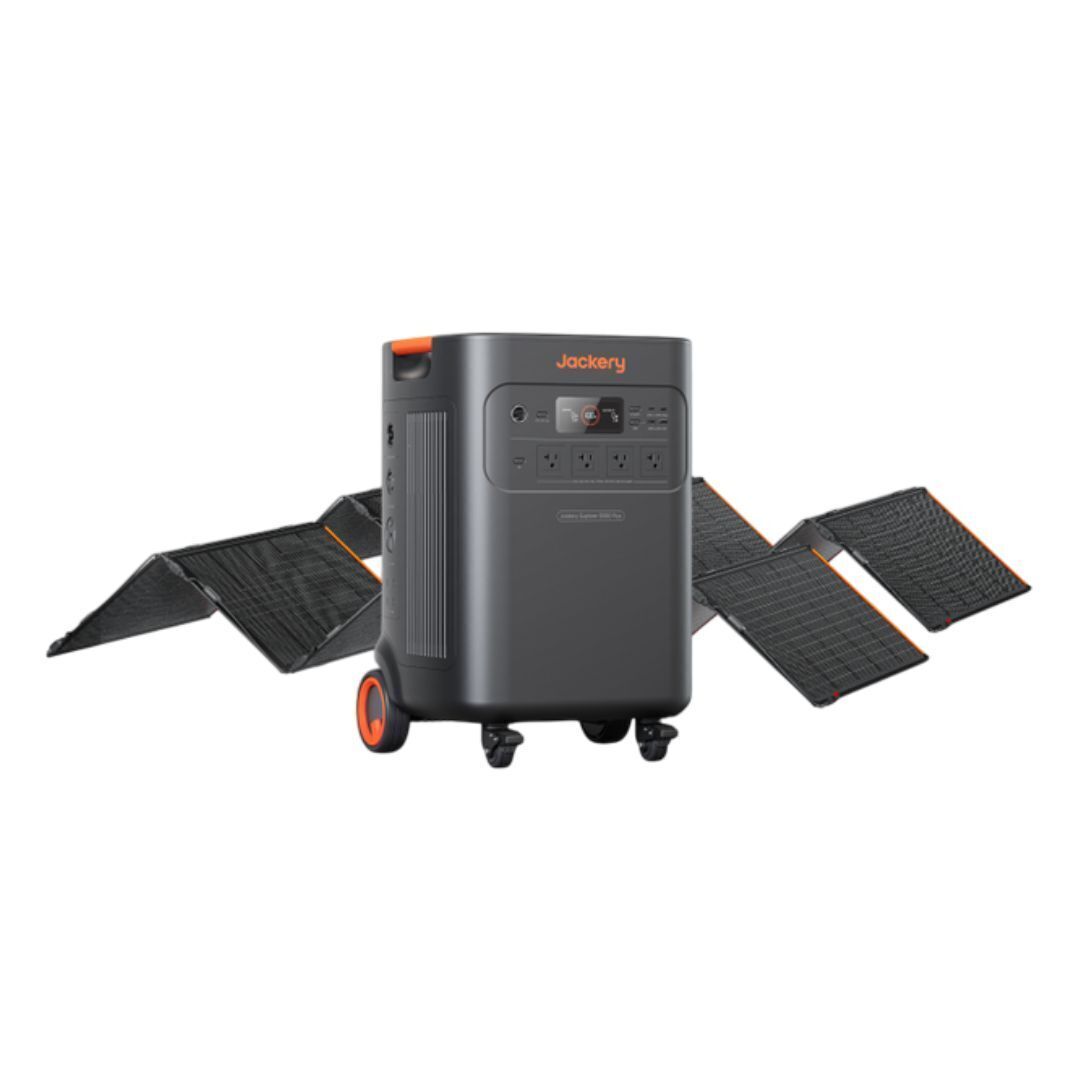 Jackery Explorer 5000 Plus Power Station with Two 500x Solar Panels –  Lifestyle by Focus