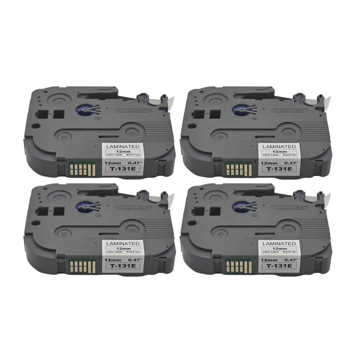 parkGo Non-Laminated Label Tape T-131E 4 Pack